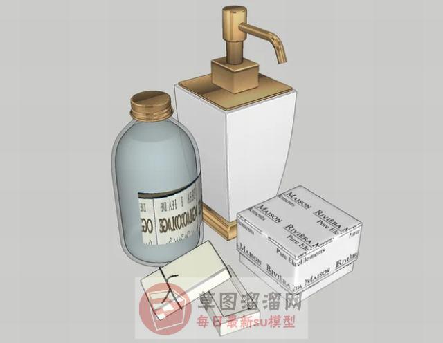 沐浴露洗发露洗发水SU模型