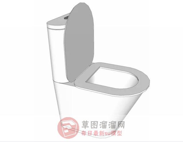 马桶浴室道具SU模型