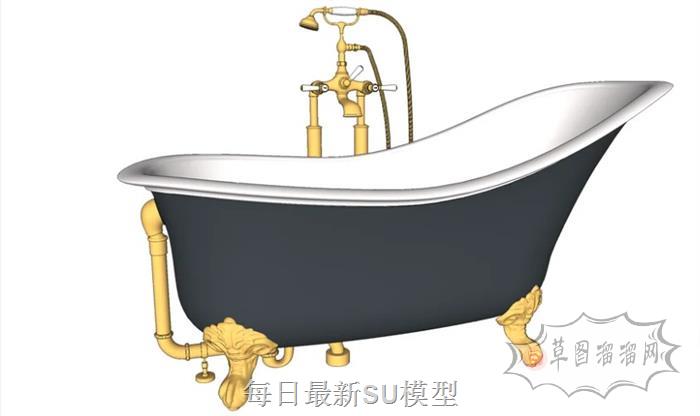 浴缸浴卫SU模型