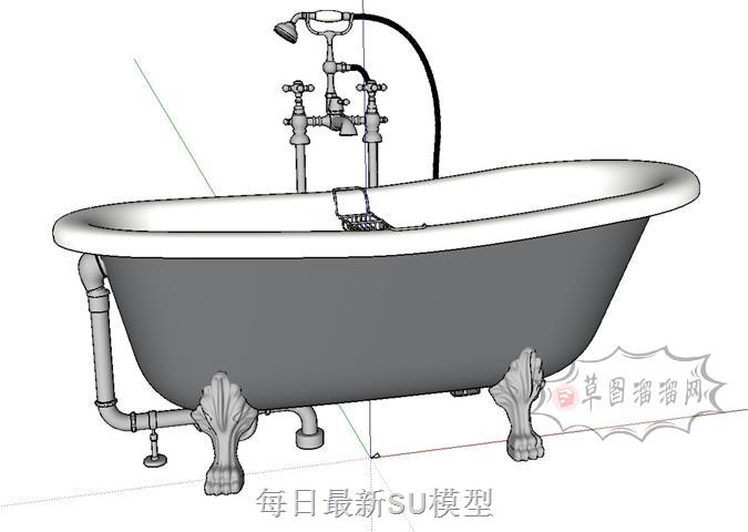 浴缸SU模型