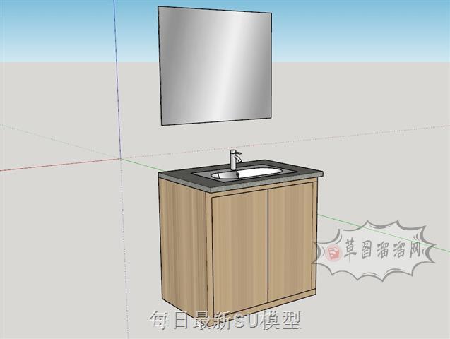 浴室柜SU模型