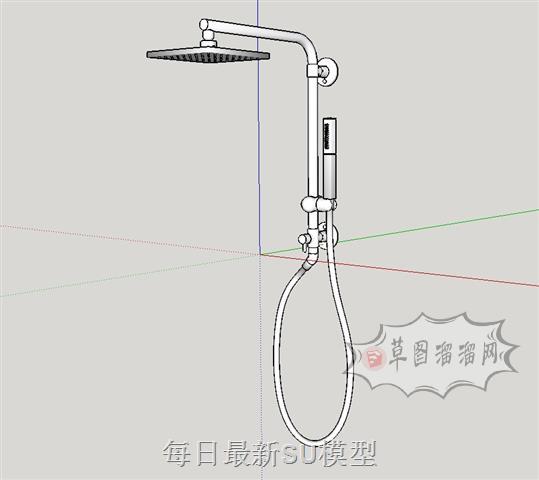 花洒喷淋浴卫SU模型