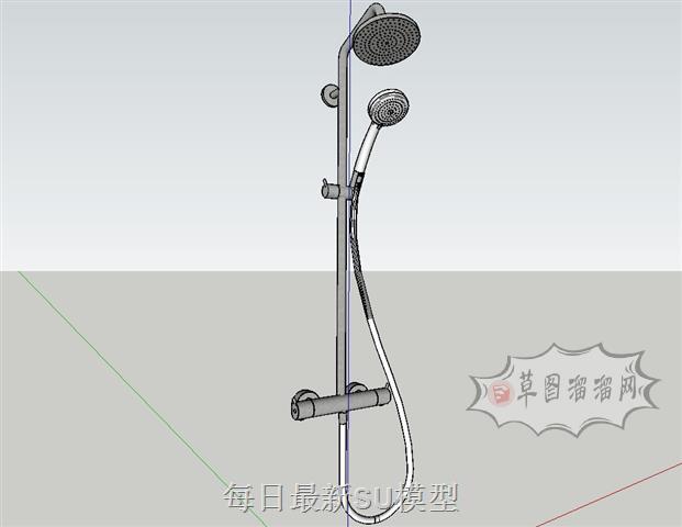 沐浴花洒淋浴SU模型
