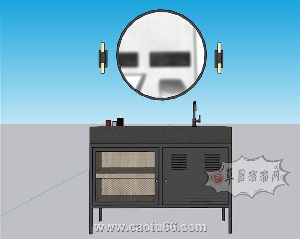 浴室柜SU模型