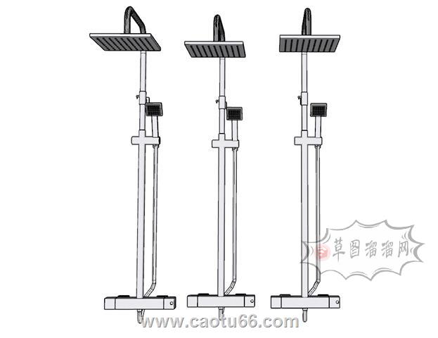 花洒喷淋喷头SU模型