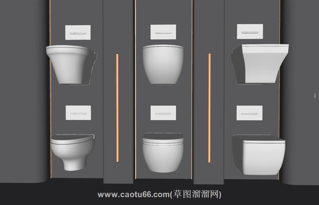 马桶SU模型