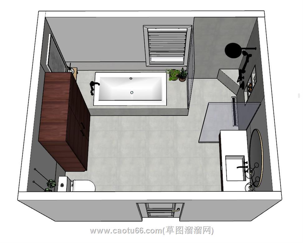 浴室SU模型