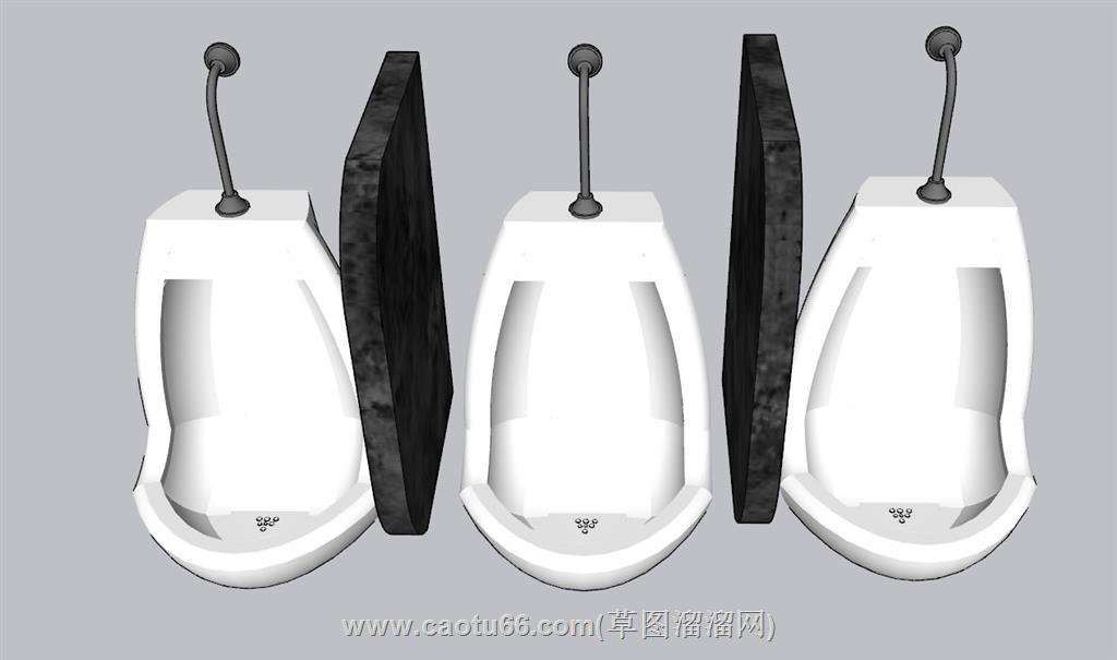 厕所小便池SU模型