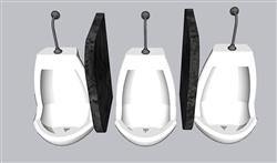 厕所小便池SU模型