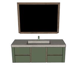 浴室柜SU模型