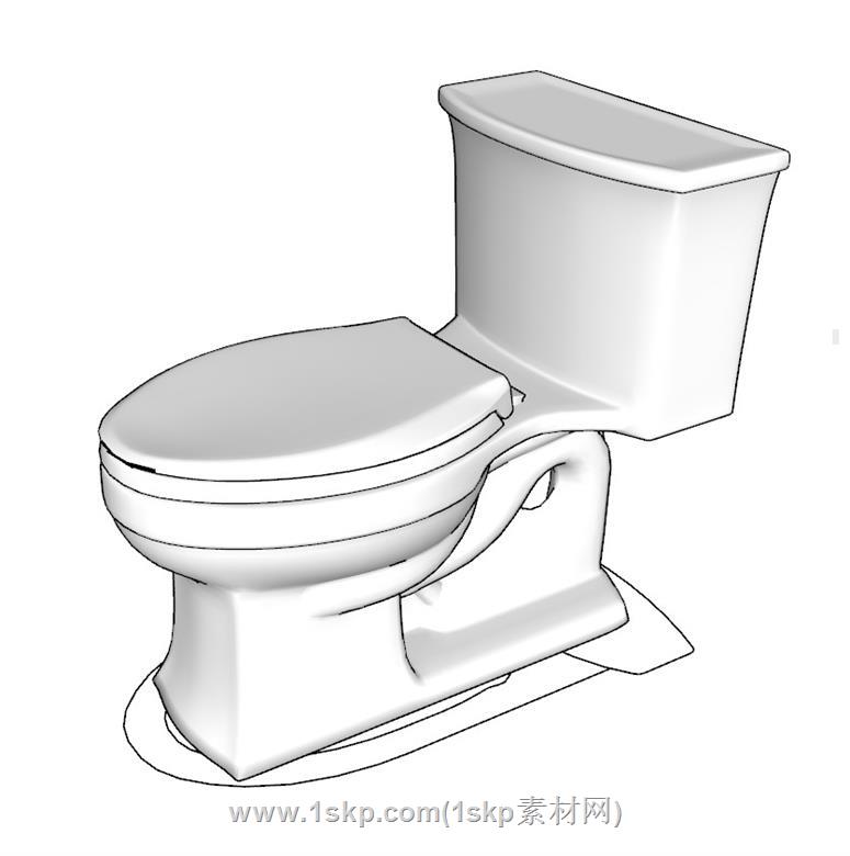 马桶SU模型