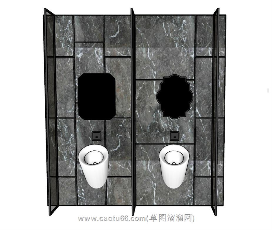 厕所便池SU模型