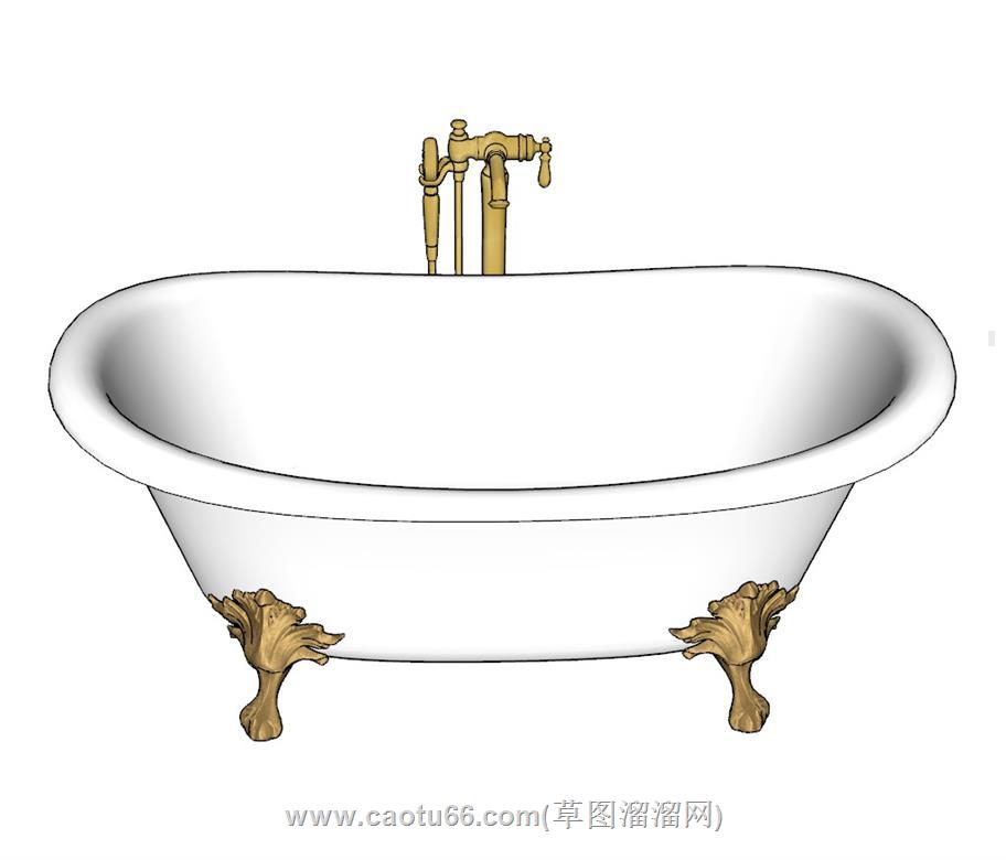 浴缸浴室SU模型