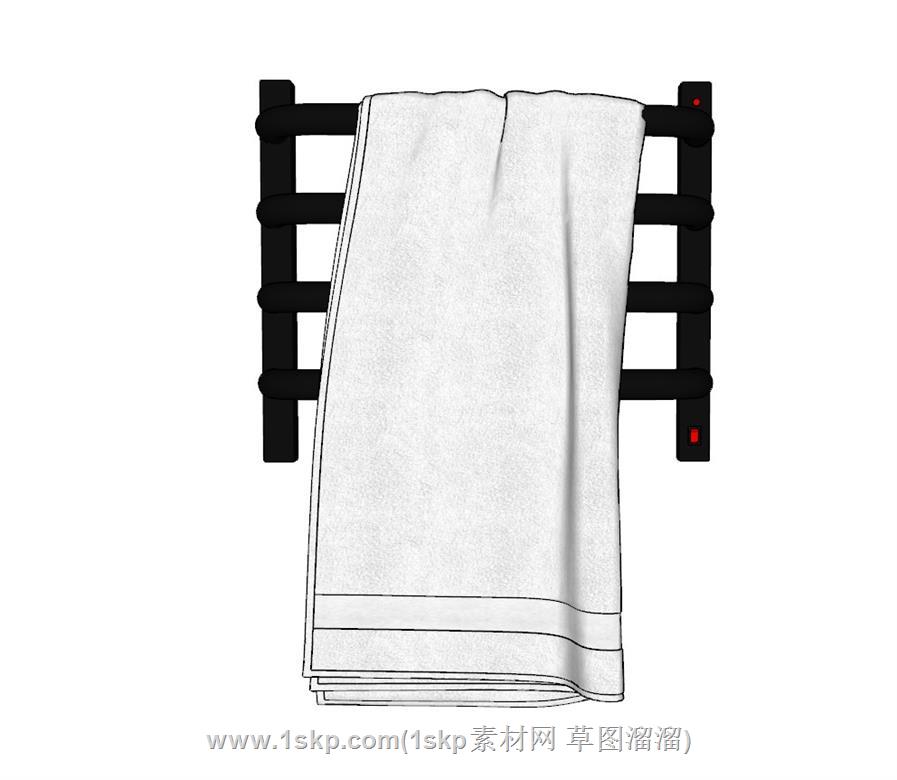 毛巾架SU模型