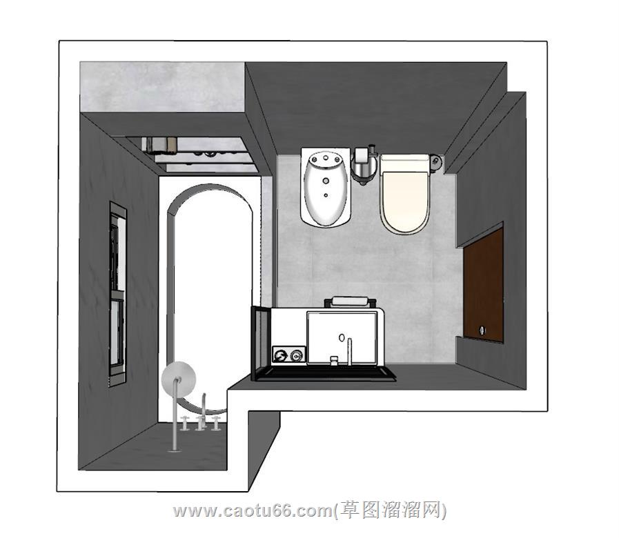 浴室SU模型
