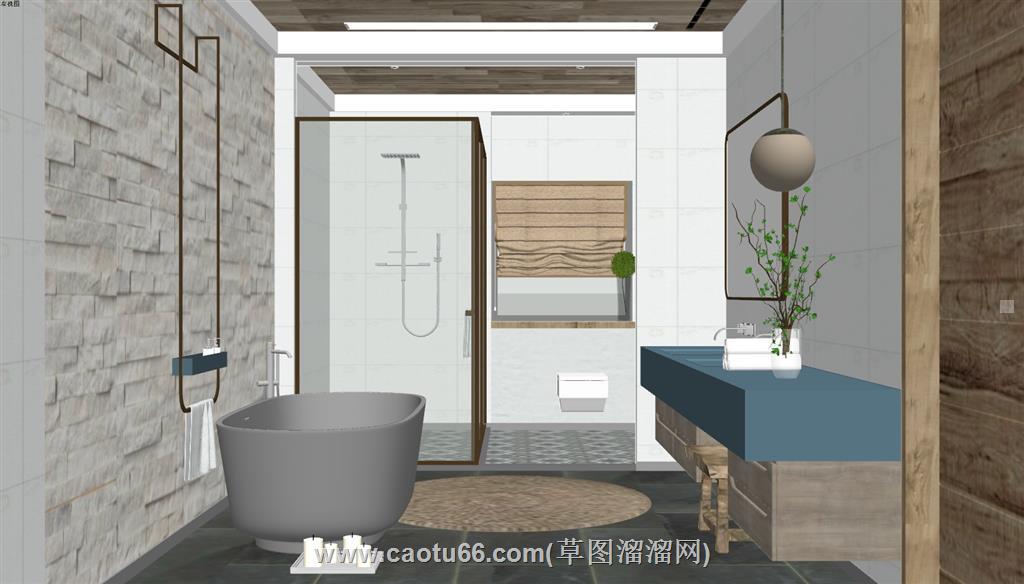 浴室SU模型