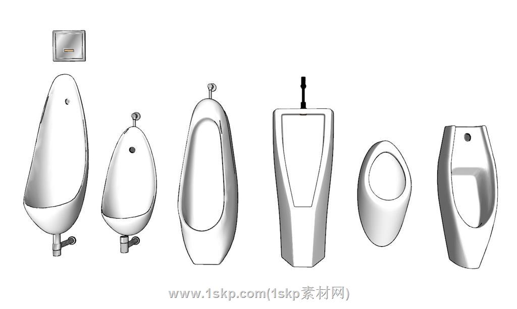 小便器厕所马桶SU模型