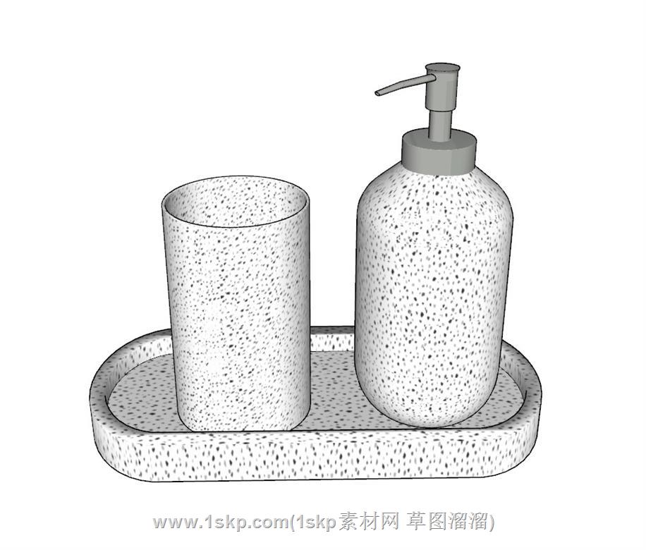 浴室沐浴露摆件SU模型