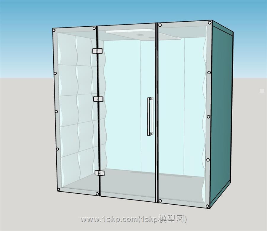 玻璃隔音淋浴间SU模型