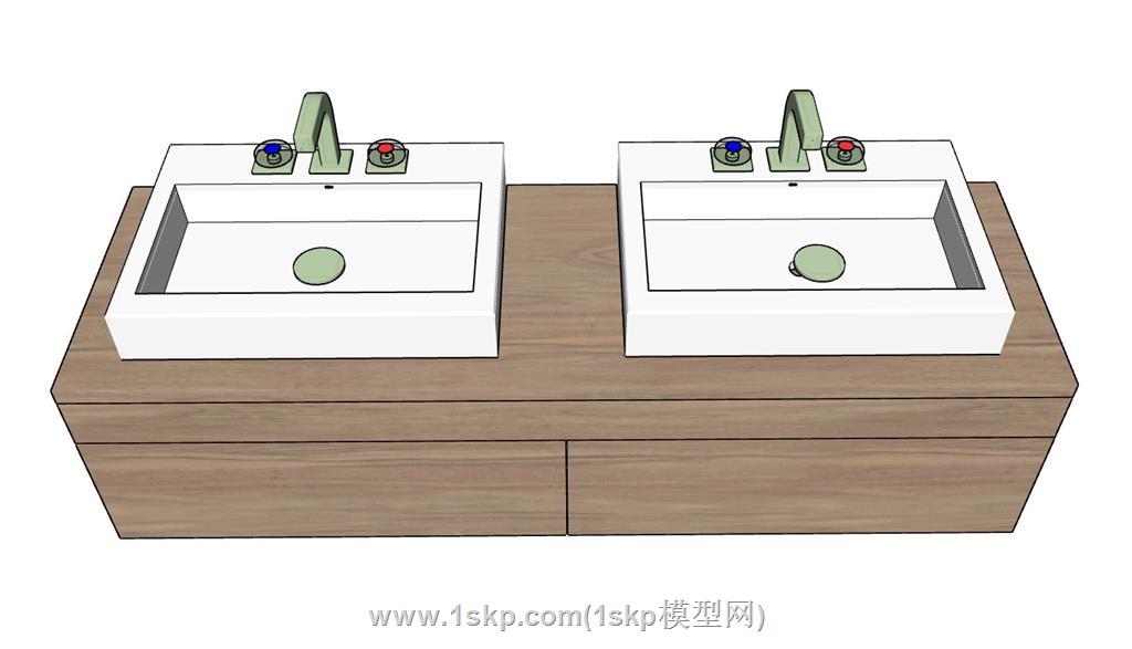 浴室柜SU模型