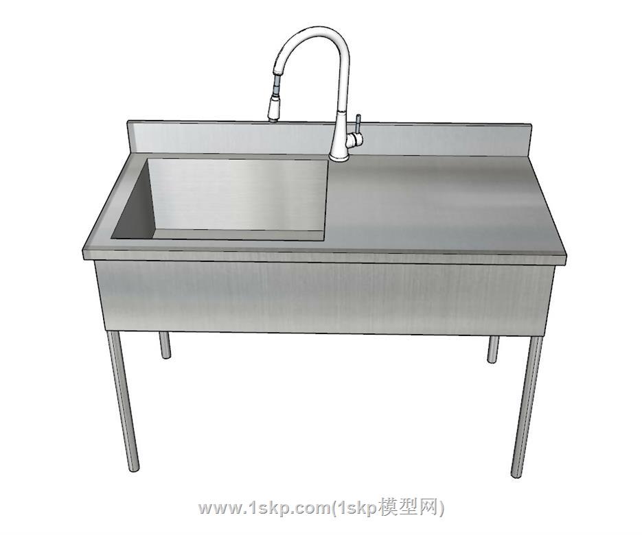 不锈钢洗菜盆水槽SU模型