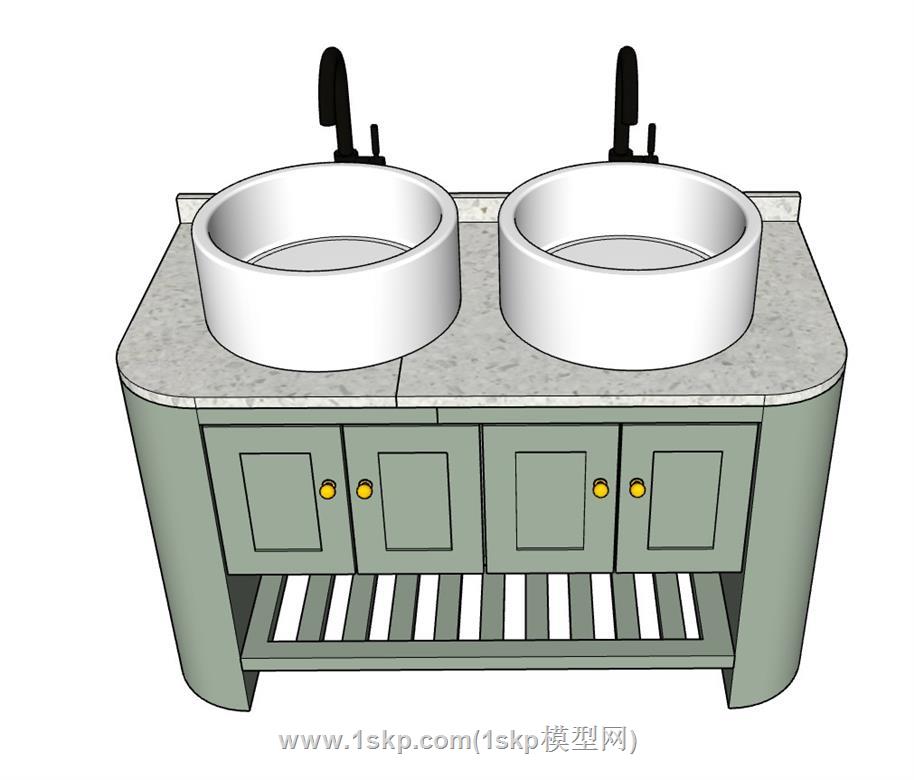 浴室柜SU模型