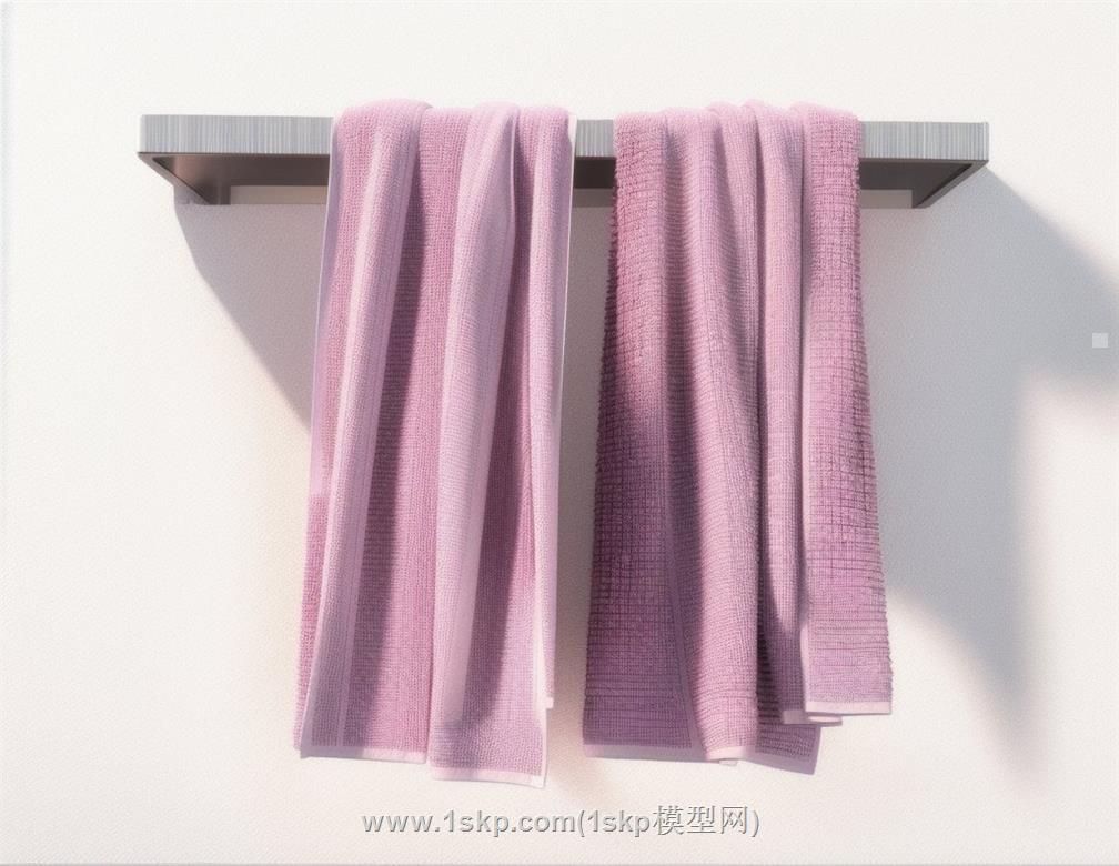 毛巾毛巾架SU模型