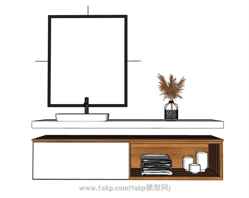 浴室柜SU模型