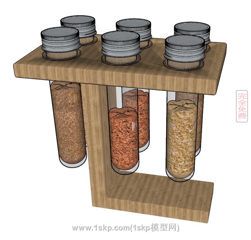 密封试管架杂粮储物展示架