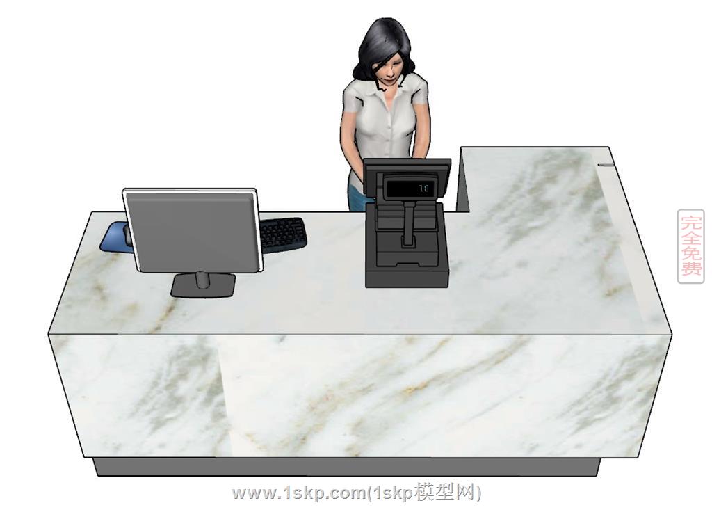 收银员收银台导购台