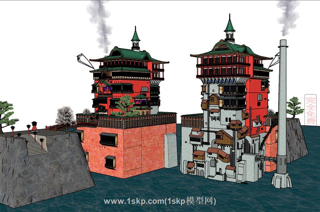 千与千寻油屋建筑