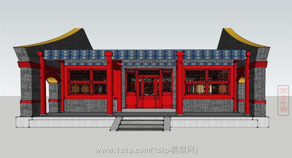 中式祠堂古建筑