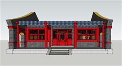 中式祠堂古建筑