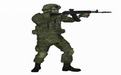 士兵射击人物SU模型