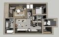 现代奶油风格户型样板间SU模型