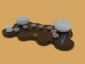 茶具茶桌茶文化SU模型