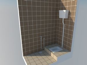 卫生间厕所洗澡房SU模型