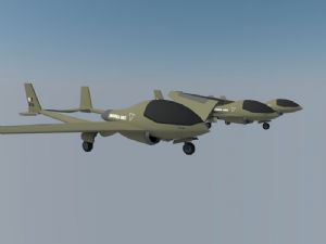 侦察机无人机飞机SU模型