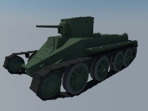 BT2二战装甲车坦克SU模型