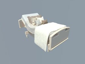 医用护理床-家用电动床-病床SU模型
