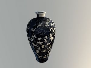 古董花瓶SU模型