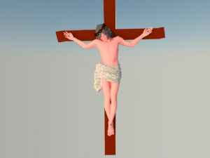 耶稣十字架SU模型