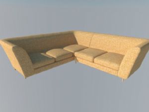L型沙发家具SU模型