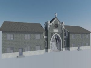教堂建筑SU模型