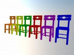儿童木椅子凳子SKP模型