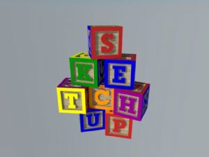 儿童幼儿积木玩具的SU模型