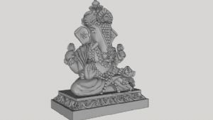 台风象神象头神迦尼萨Ganesha的雕塑