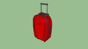 手提箱+行李SU模型