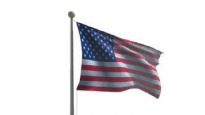 美国国旗旗帜SU模型