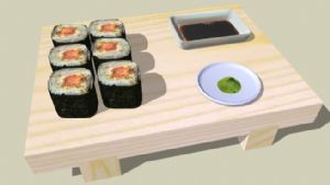 日本寿司+芥SU模型